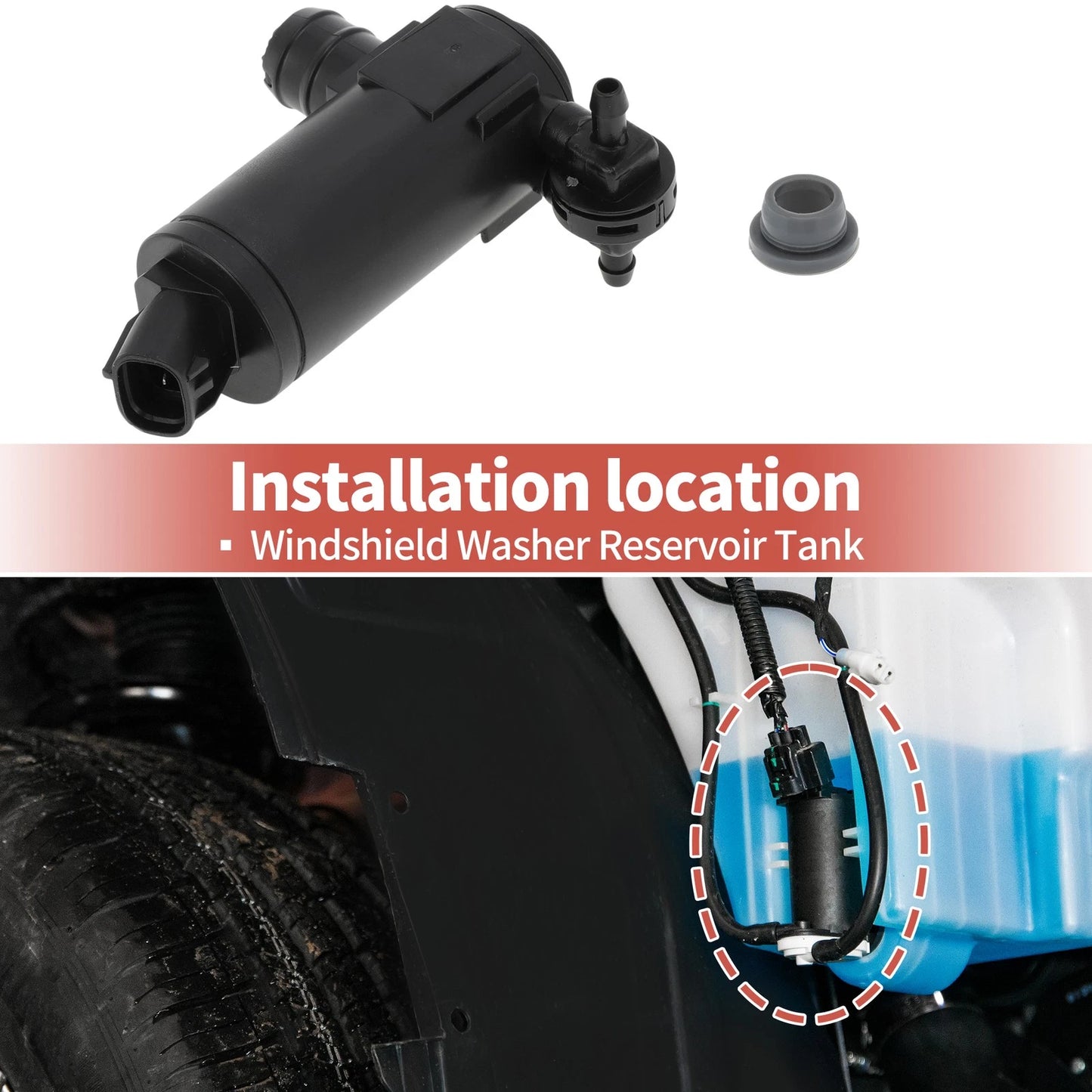 Windshield Washer Pump for Honda CR-V (2017-2023)
