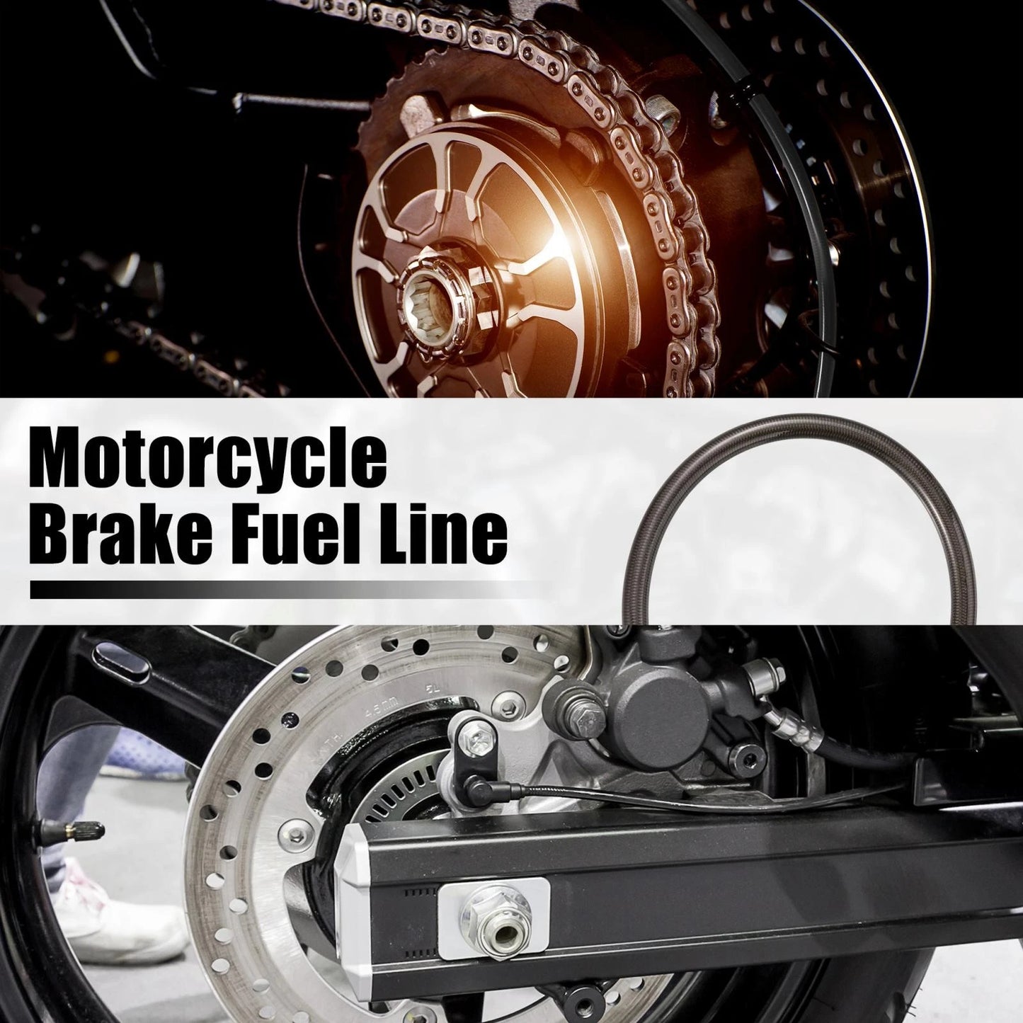 40cm Brake Clutch Oil Hoses Line Pipe Throttle Gas Line for Motorcycle