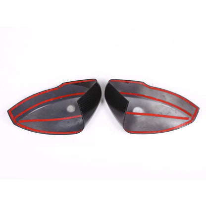 Carbon Fiber Rear Mirror Cover Caps for Range Rover Velar (2017-2018)