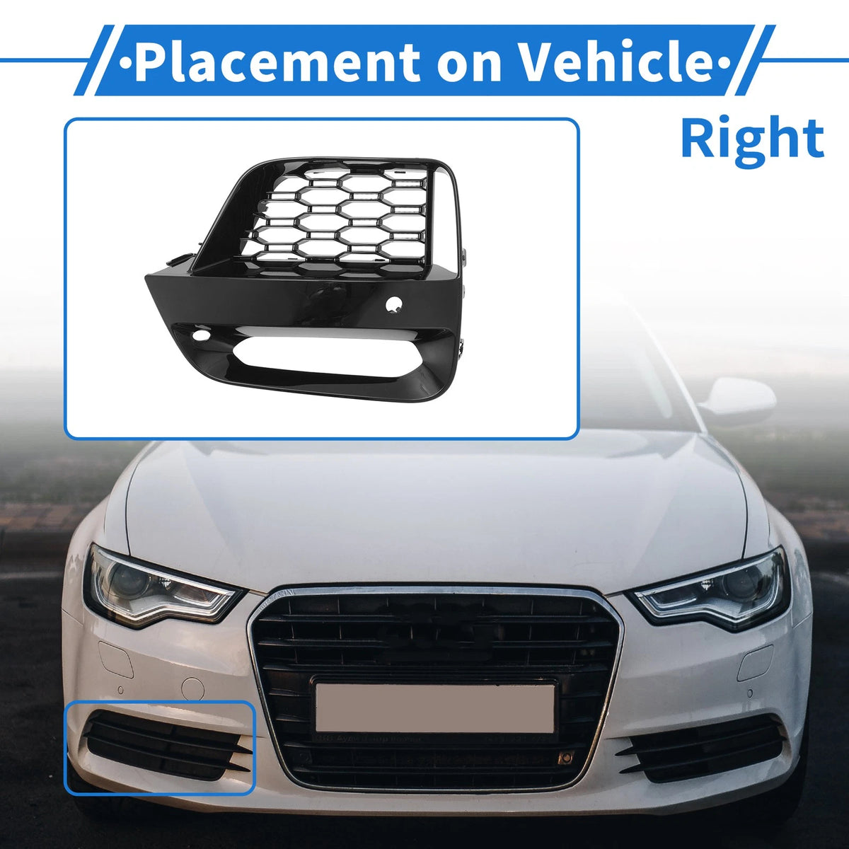 1 Pcs Front Right Fog Light Grill for BMW X3 X4 G01 G02 (2018-2021)