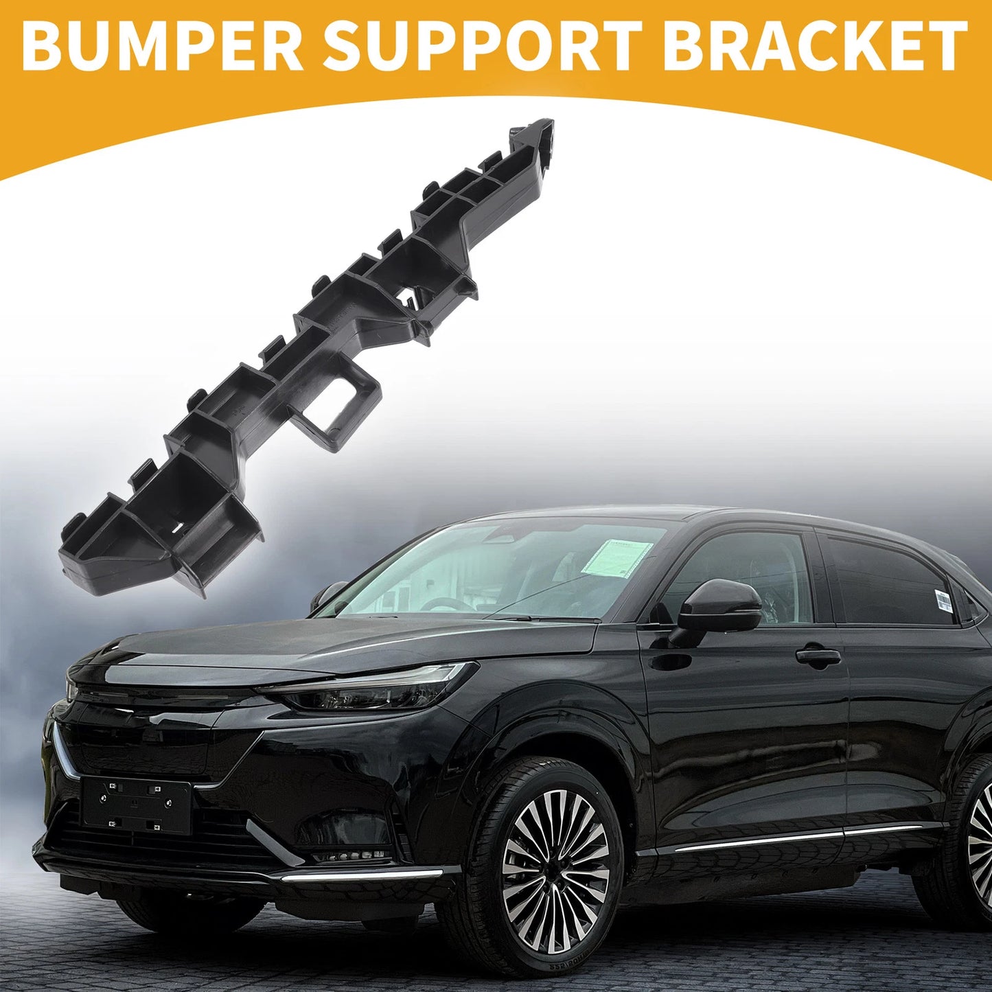 LH Rear Bumper Support Bracket for Honda City Sedan (2014-2016) 1 Pc Black