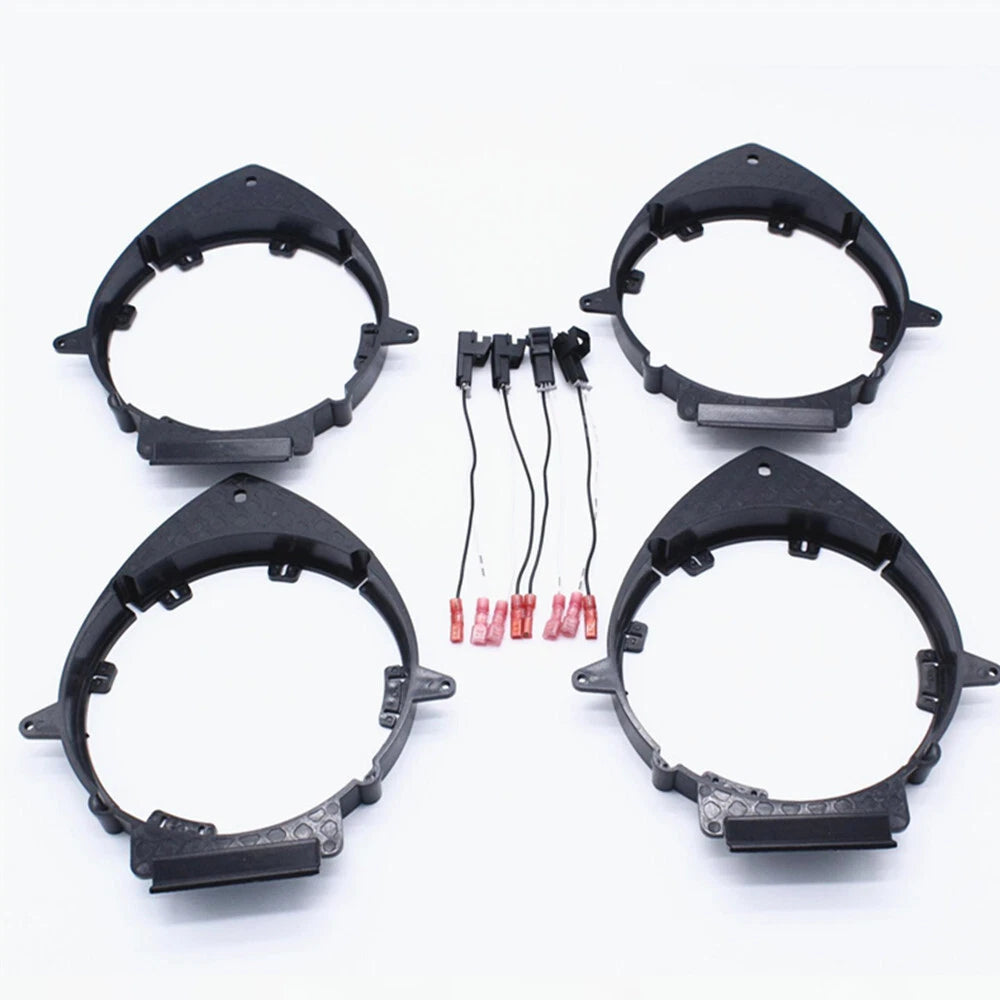 4 x Speaker Mounting Adapter Bracket w/ Wire Harness for Car Truck