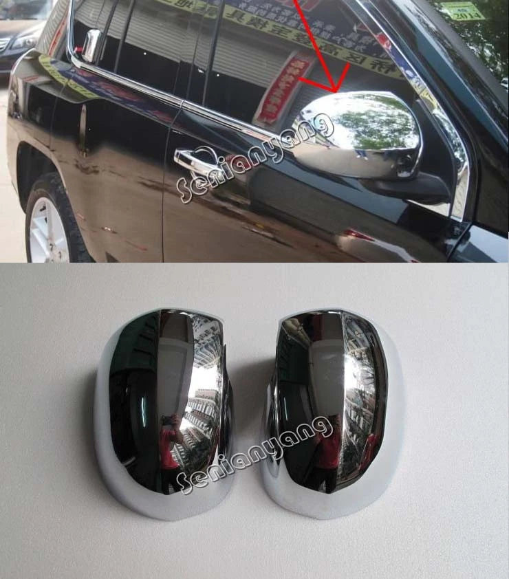 Chrome Side Mirror Cover Trim for JEEP Compass (2011-2015)