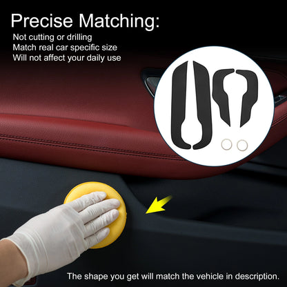 Car Door Anti Kick Pad Sticker Protector for Honda CR-V (2017-2020) Black