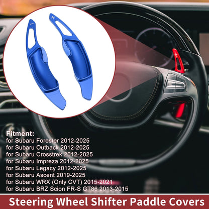 Blue Aluminum Alloy Steering Wheel Paddles for Subaru Forester (2012-2025)