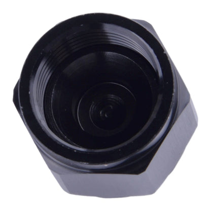 Black Aluminum 10AN Female Flare Fitting Caps for Fuel Systems