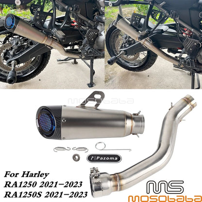 Muffler Slip-On Exhaust Pipe for Harley Pan America RA1250S RA1250 (21-23)
