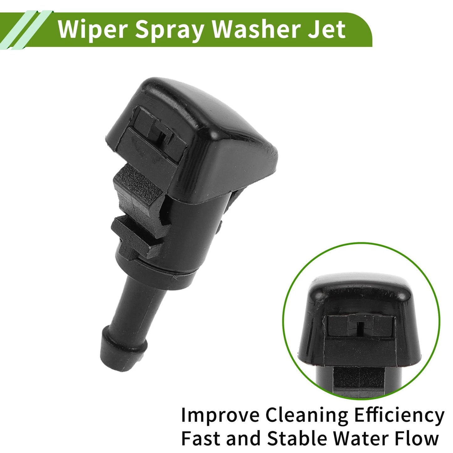 Washer Nozzle with Hose Connector for GMC