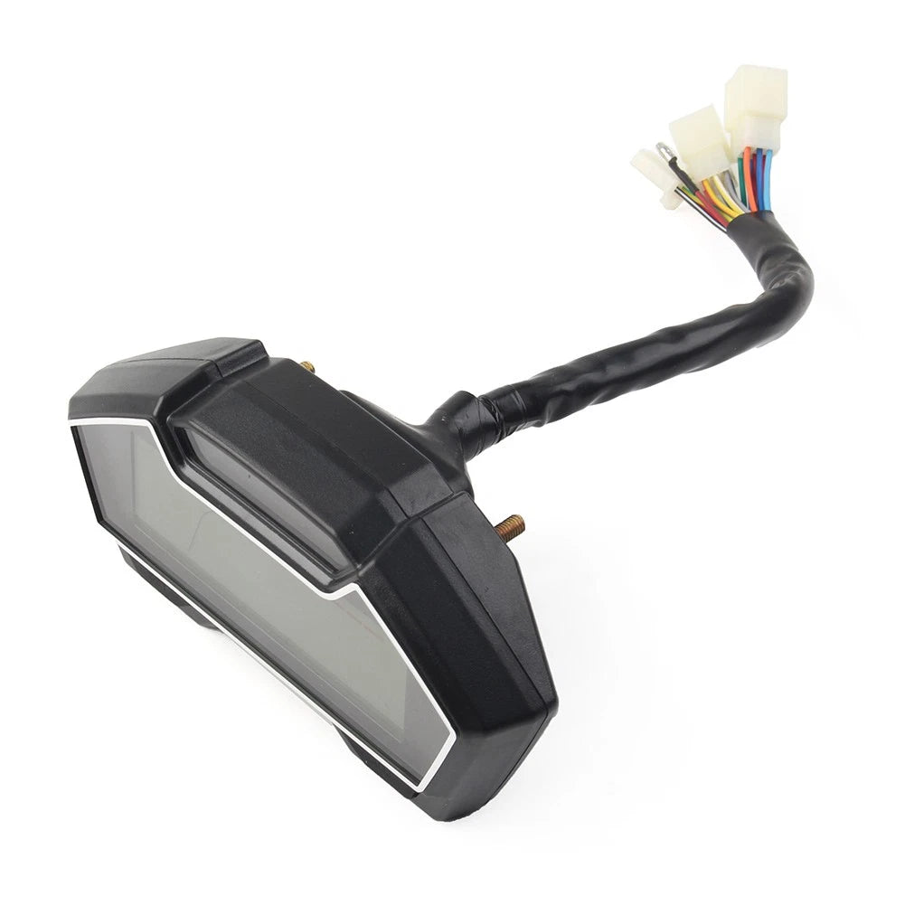 LCD Digital Motorcycle Odometer Speedometer Tachometer Gauge for Universal