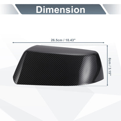1 Set Rearview Mirror Cover Cap Black Carbon Fiber for Cadillac & Chevrolet