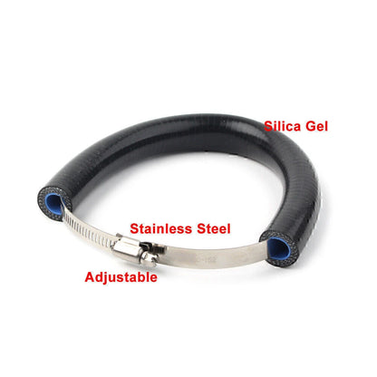 Universal Motorcycle Exhaust Pipe Heat Shield Cover Guard - Blue