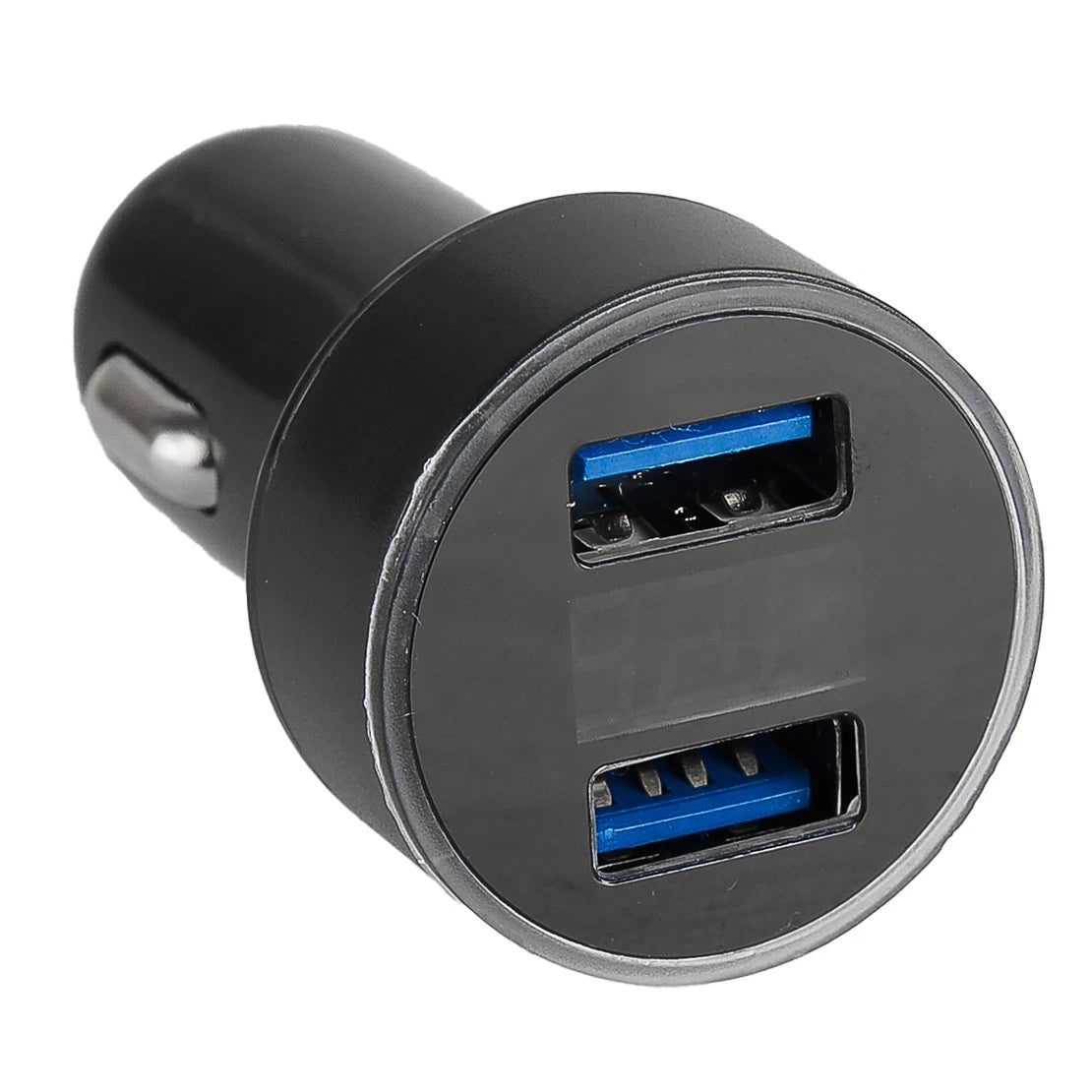 Dual Port USB Charger Socket with LED Voltmeter for Car 12V