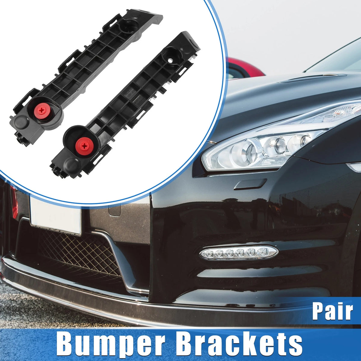 1 Pair Front Bumper Brackets Support Fender Cover for Toyota Tacoma (2016–2021)