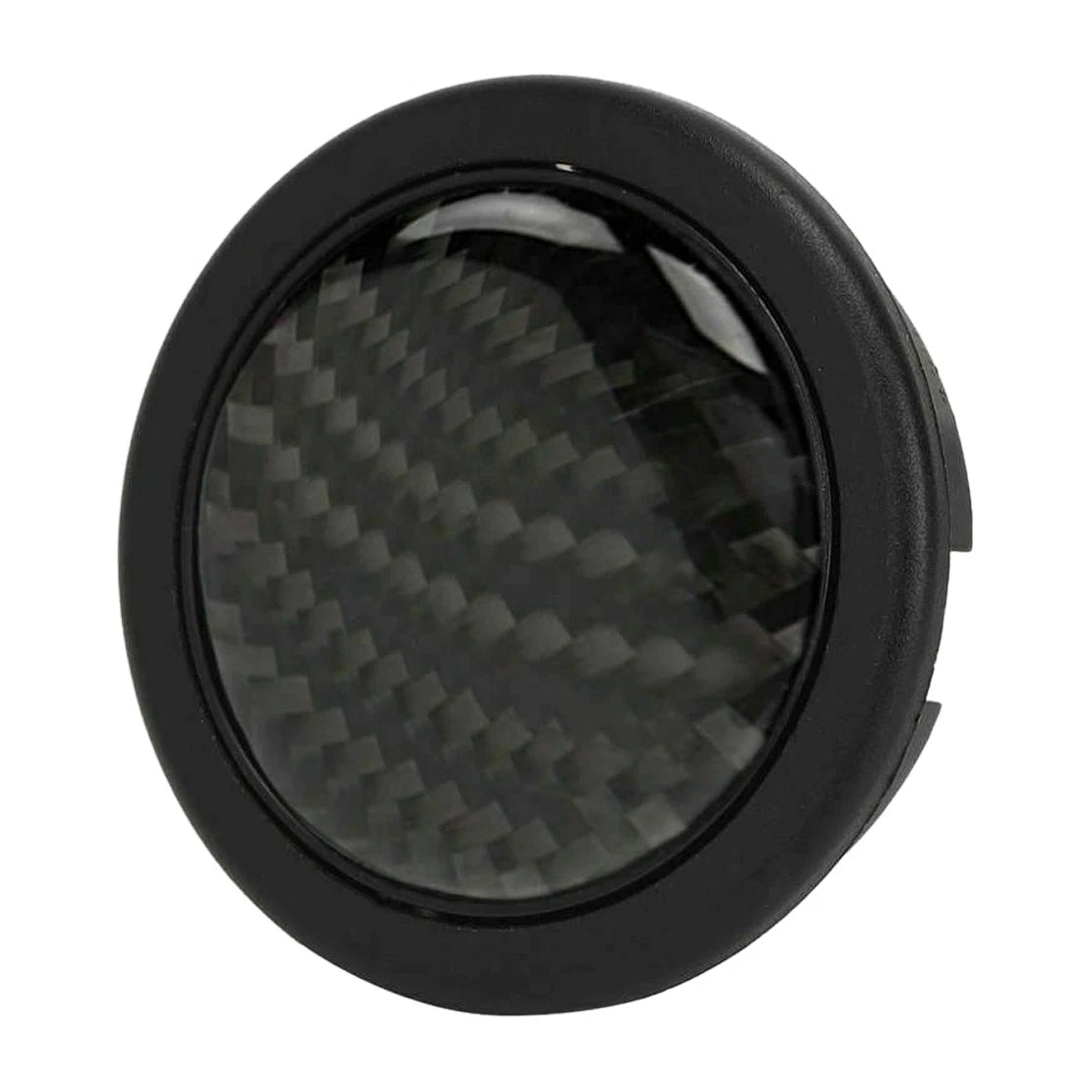 Carbon Fiber Look Steering Wheel Center Cap for Universal Interior Horn Button