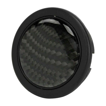 Carbon Fiber Look Steering Wheel Center Cap for Universal Interior Horn Button