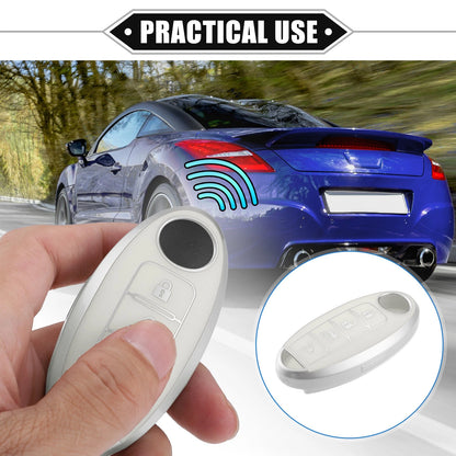 4 x Key Fob Shell Cover Case for Nissan Altima (2007-2020) Flexible White