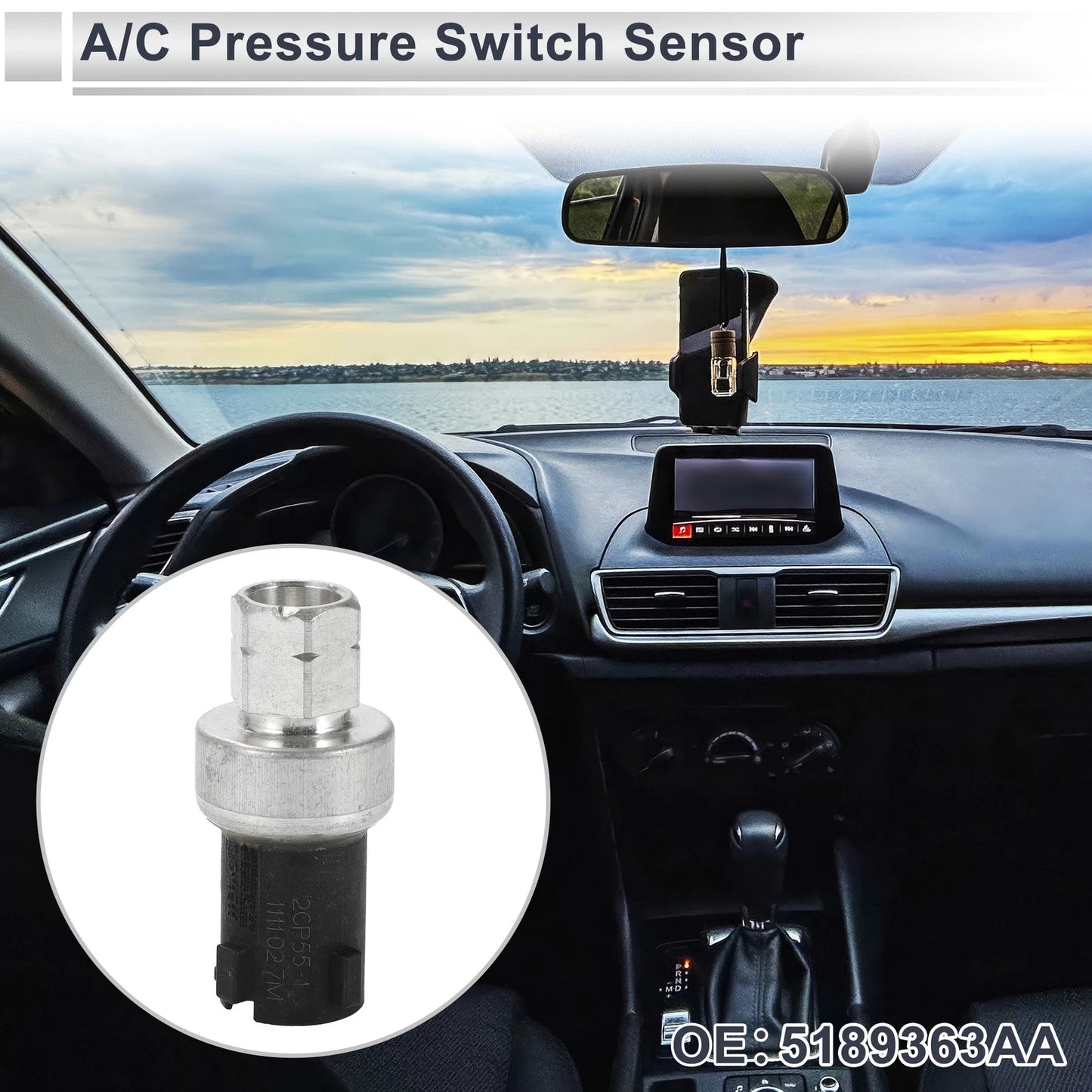 A/C Pressure Switch Sensor for Jeep Grand Cherokee (2005-2011) 1 x Pcs
