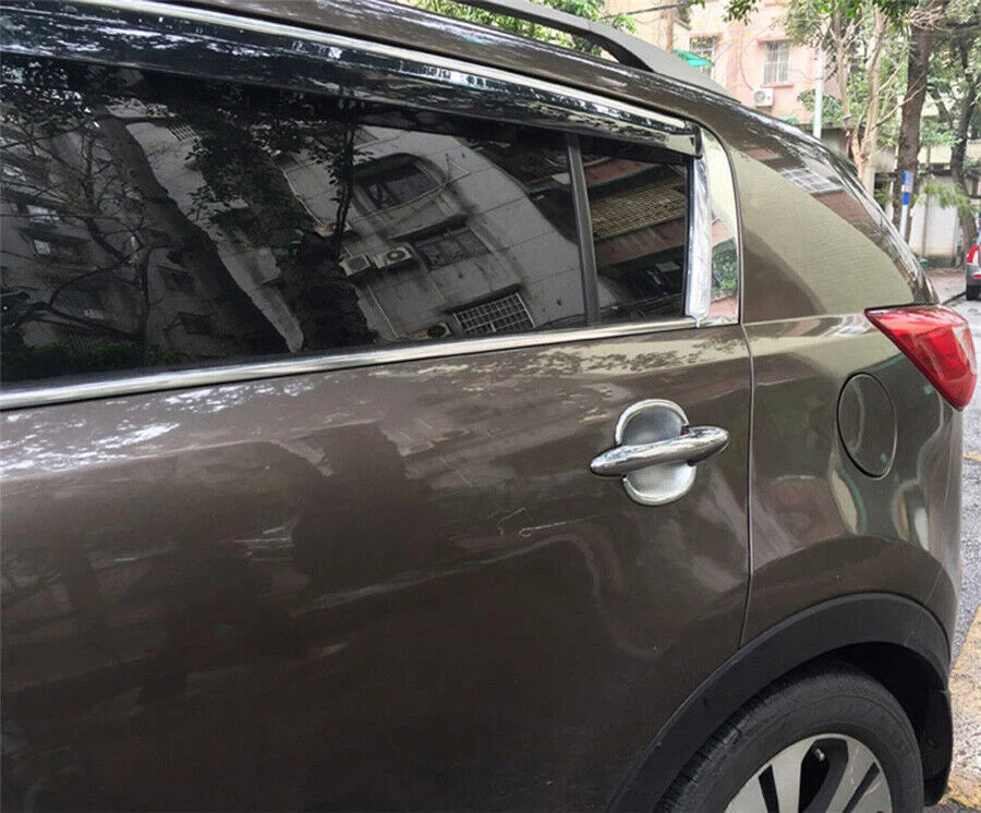 Chrome Rear Window C Pillar Post Cover Trim Caps for Kia Sportage (2011-2015)
