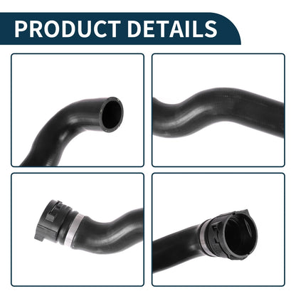 Radiator Hose Water Pipe for Volvo XC90 (2006-2014) - Rubber Black 1 Pcs