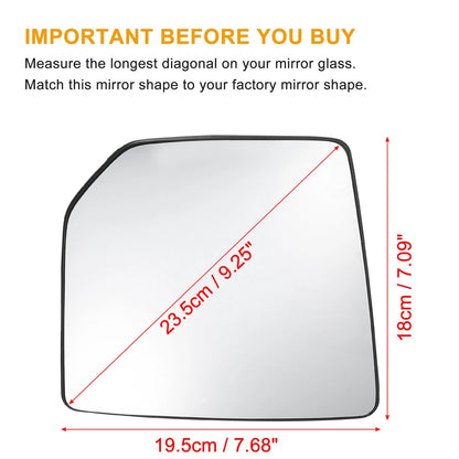 Right Passenger Side Heated Mirror Glass for Ford F150 (2015-2020)