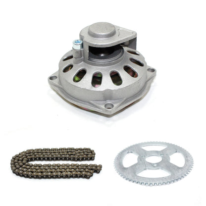 6T Clutch Drum + 25H Chain + Sprocket for 49cc Pocket Quad Dirt Bike ATV