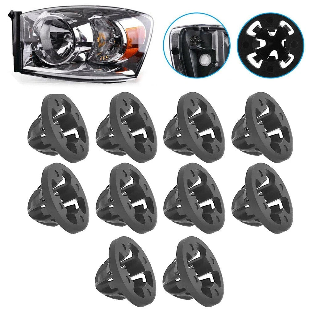 Tail Light Grommet Retainer Mount Clip Black for Dodge Ram (2007–2013)
