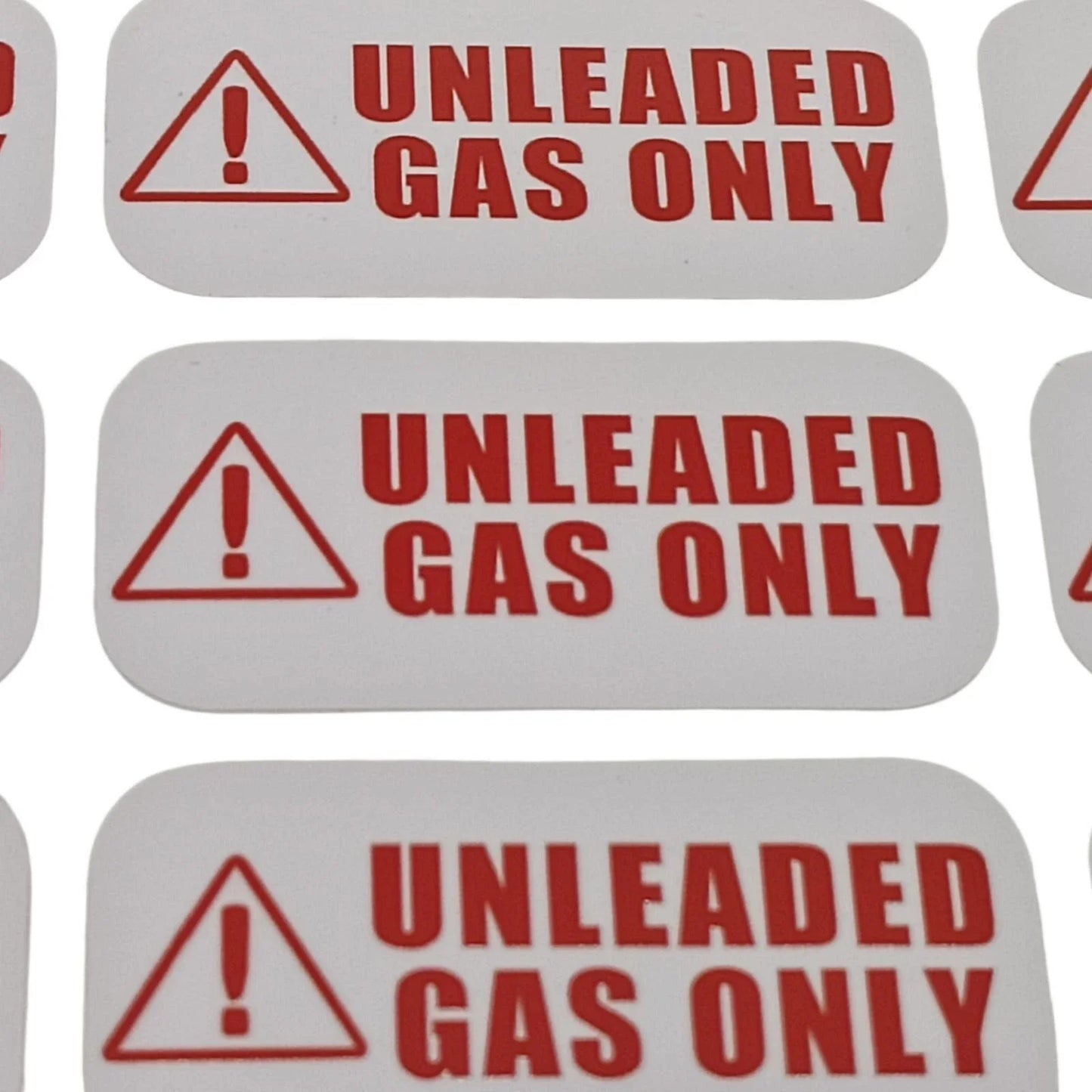 Unleaded Gas Only Sticker Decal for Garage Vehicle Tank Truck Diesel