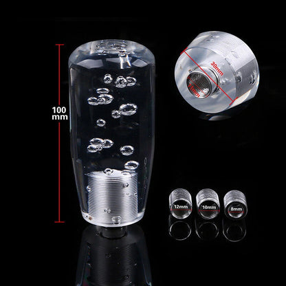 100mm LED Crystal Blue Manual Gear Shift Knob for Car