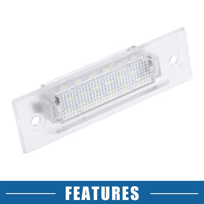 2 x 6500K White LED License Plate Lights for Porsche Boxster (1999-2004)
