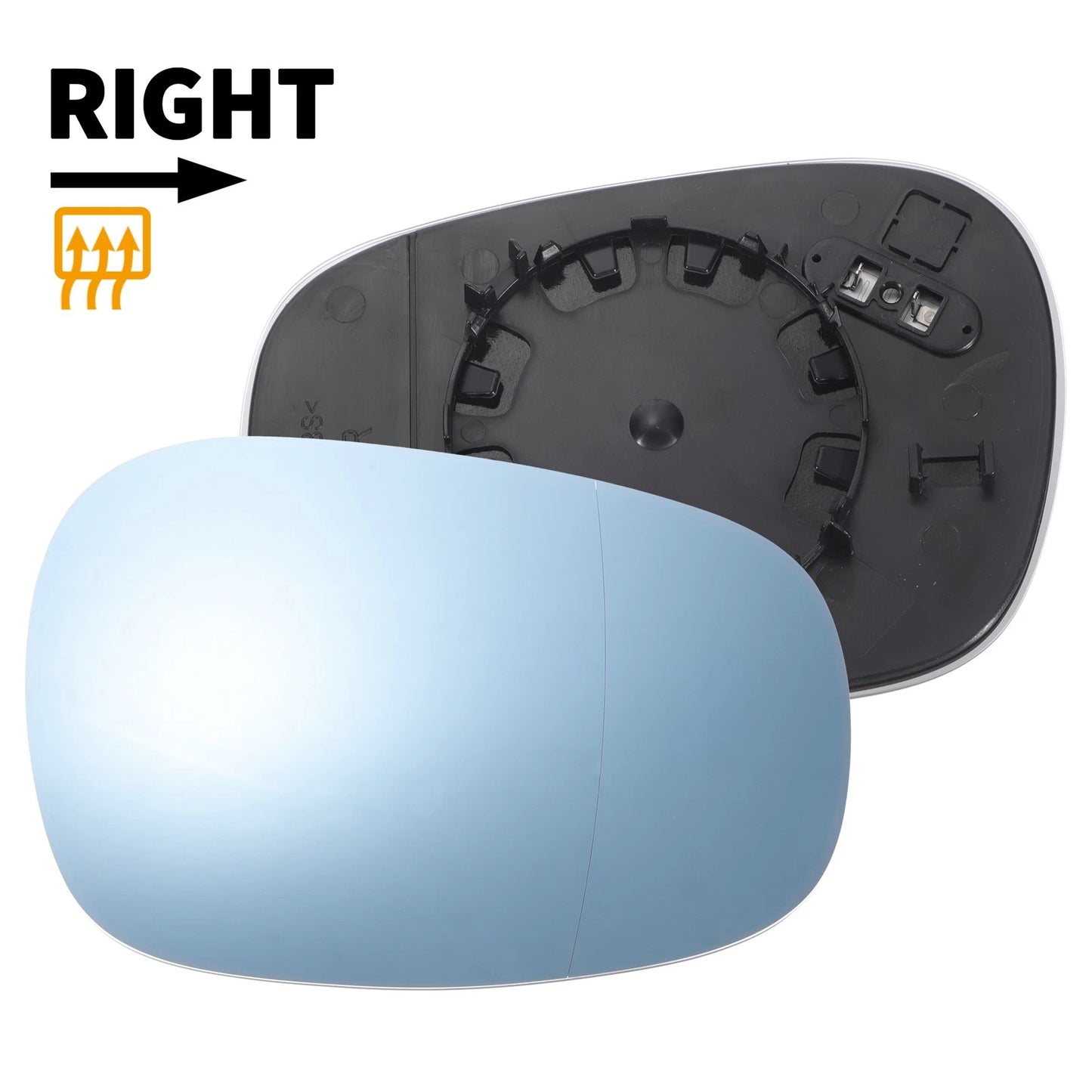 Right Side Blue Heated Mirror Glass for BMW 3 Series E90 E91 (2007-2013)