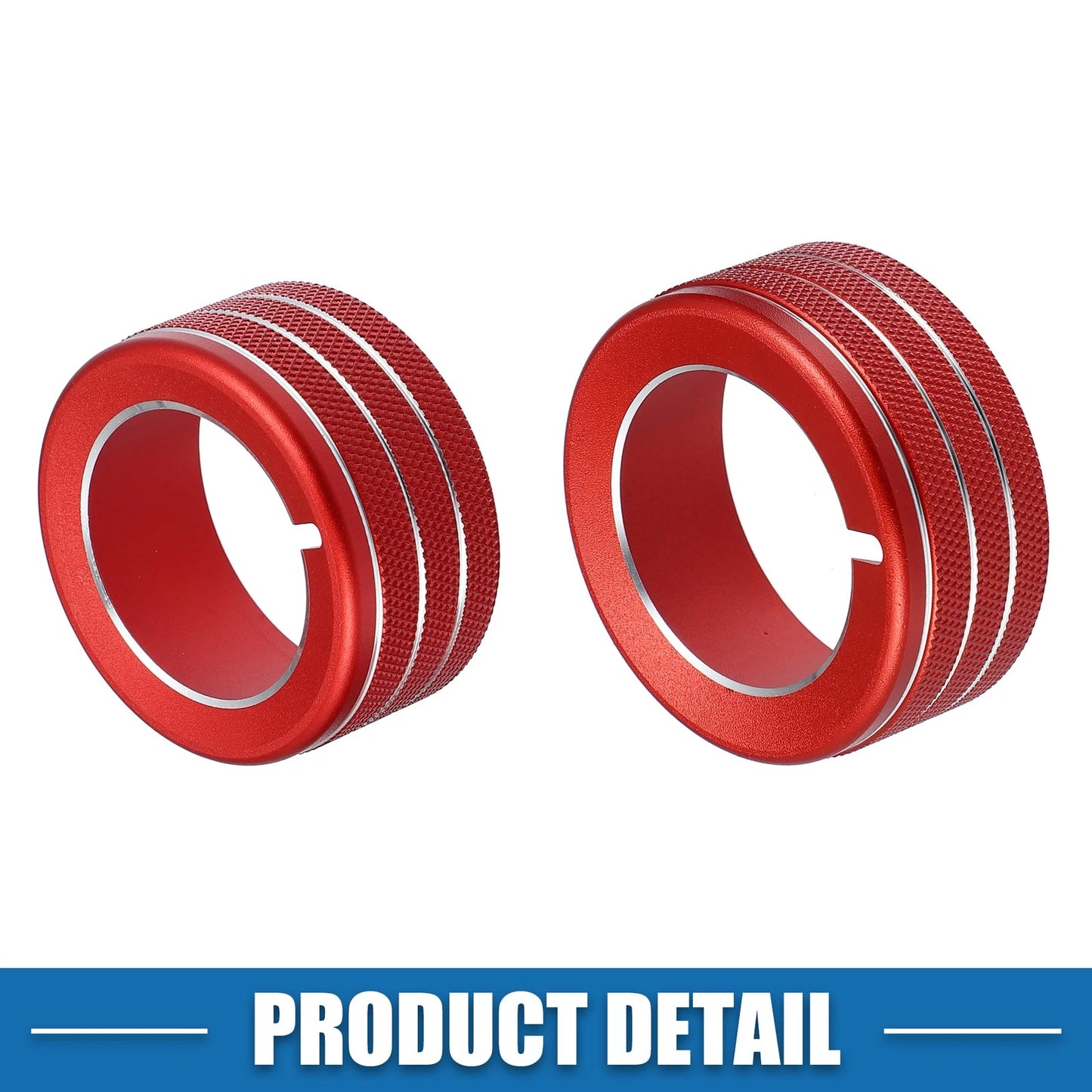 3 x AC Button Ring Knob Cover Trim for Toyota 4Runner (2010–2020)