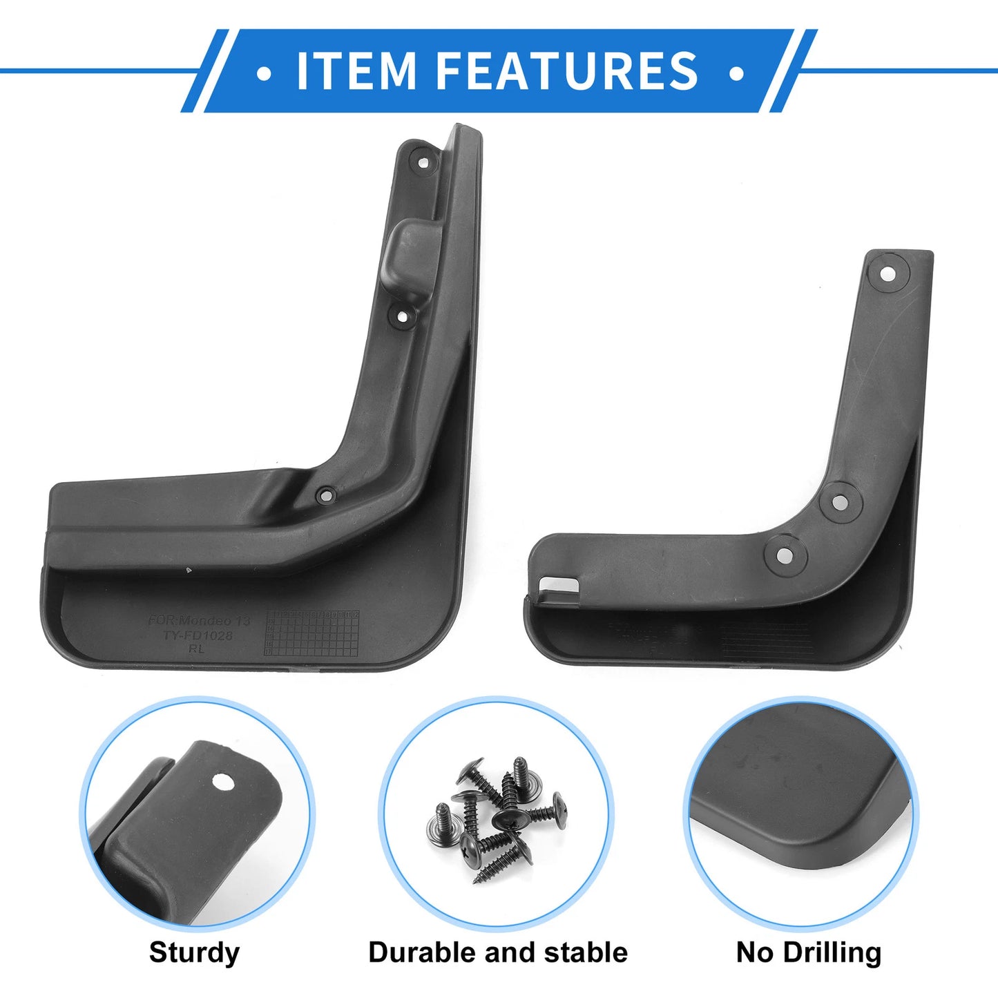 Mud Flap Splash Guards for Ford Mondeo MK5 (2013-2022)