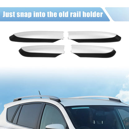 Roof Rack Rail Cover End Shell Cap for Toyota RAV4 (2013-2018)