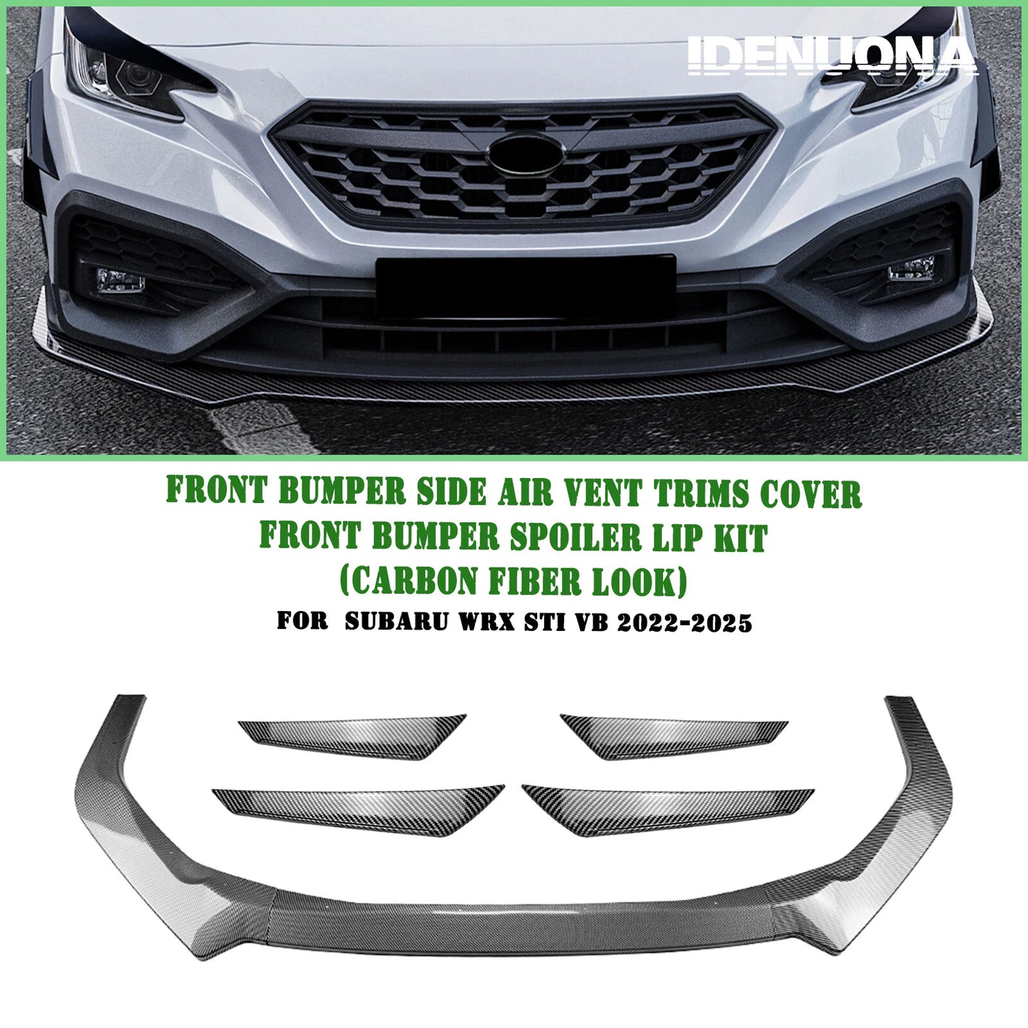 Front Splitter Lip for Subaru WRX STI (2022-2025)