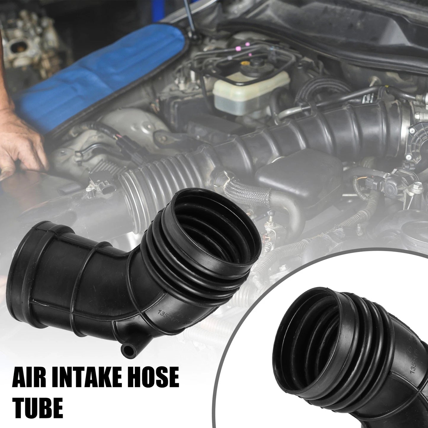 Air Cleaner Intake Hose Tube with Clamps for BMW 325Ci 2.5L (2001-2006) 2 x