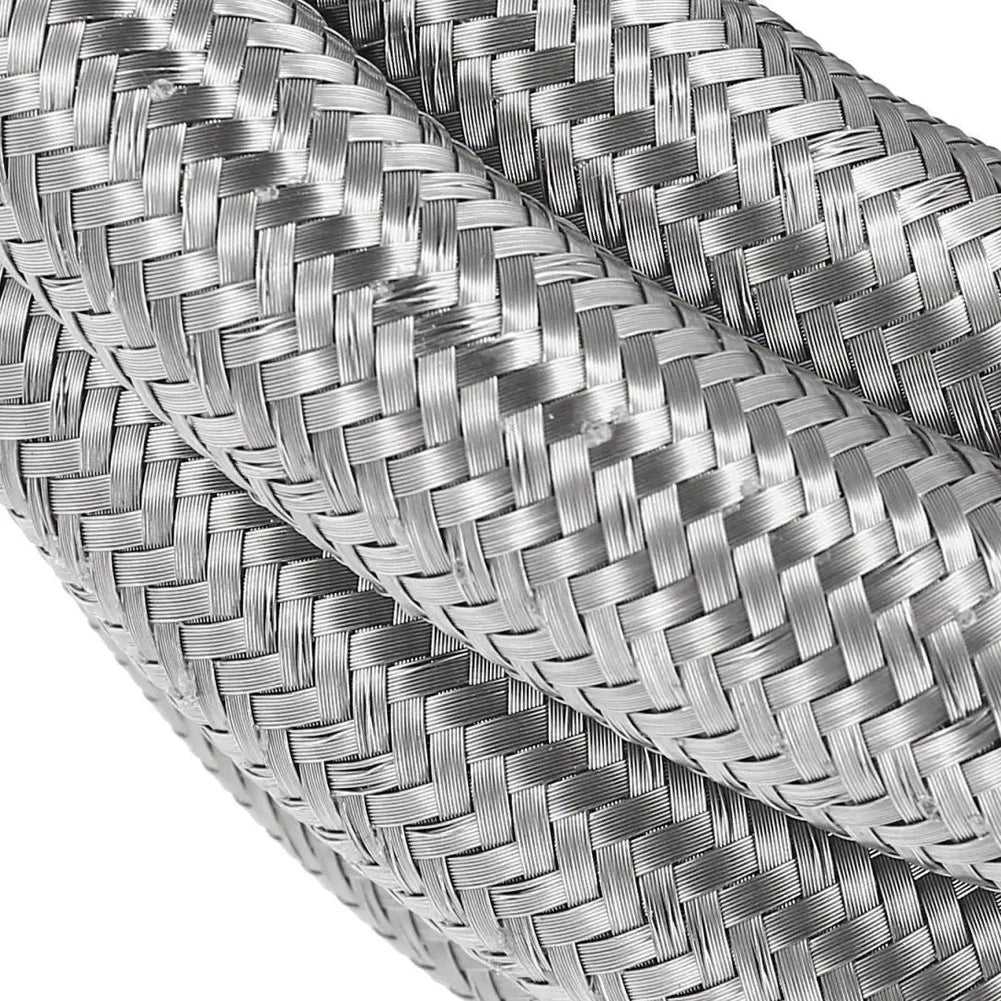 6M AN6 Stainless Steel Braided Fuel Hose for Universal Applications