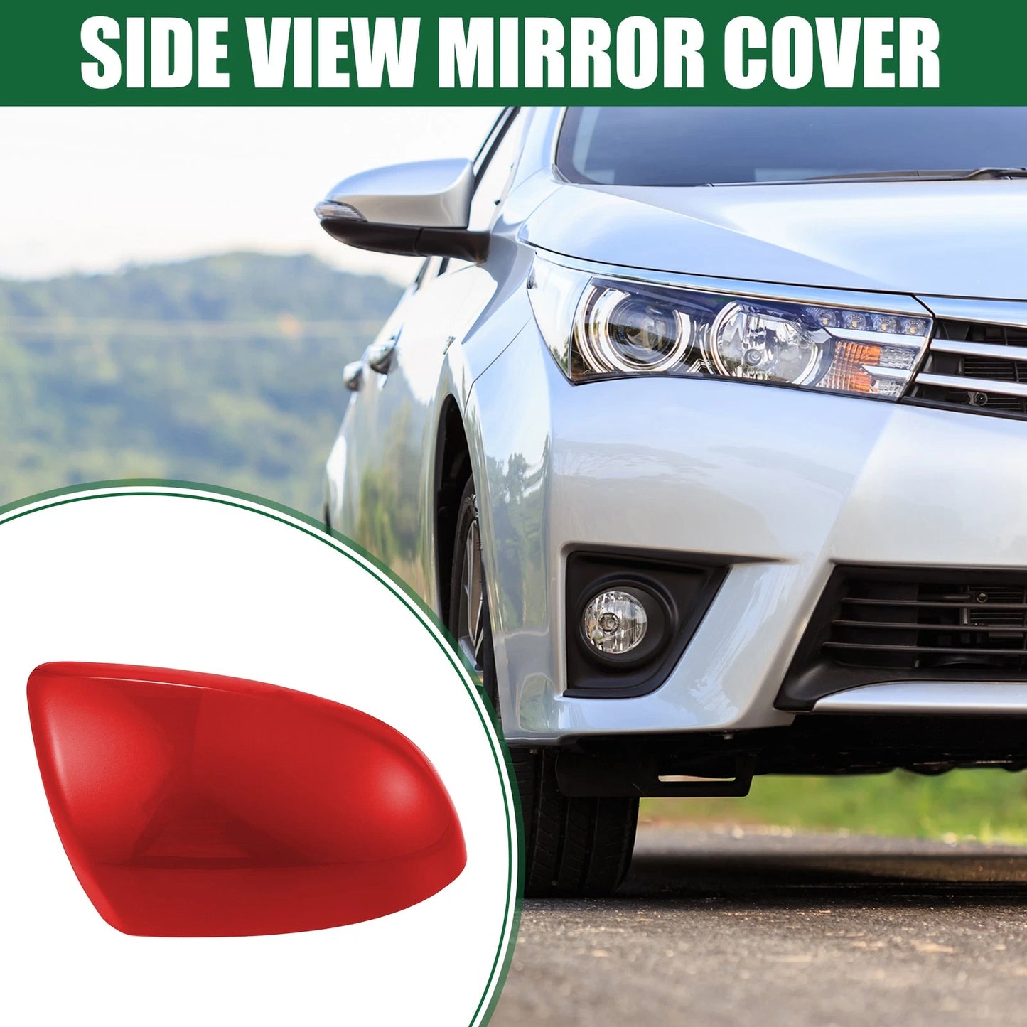 Right Side Mirror Cover for Mazda 3 (2010-2011) - Red