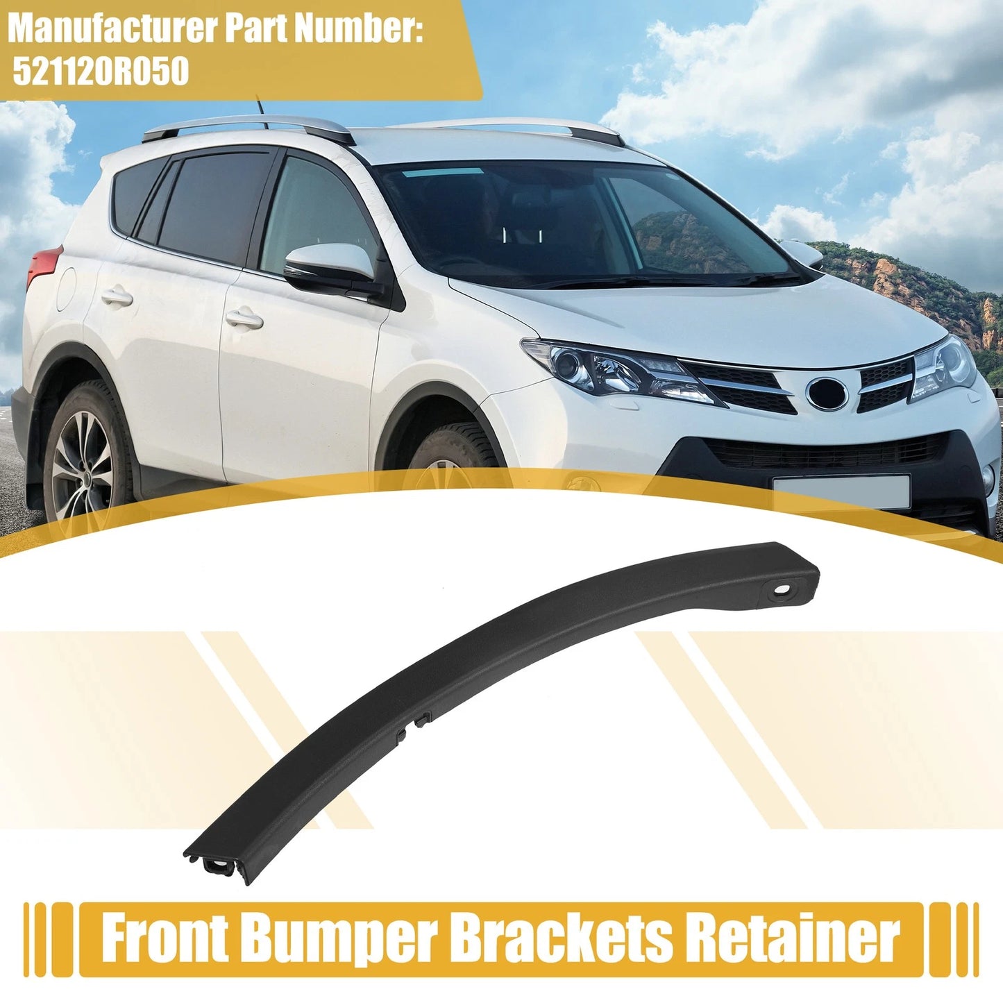1 Pcs Front Left Drive Bumper Bracket for Toyota RAV4 (2017–2017)