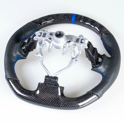 Flat Bottom Carbon Leather Steering Wheel for Subaru Impreza WRX/STI (2008-2014)