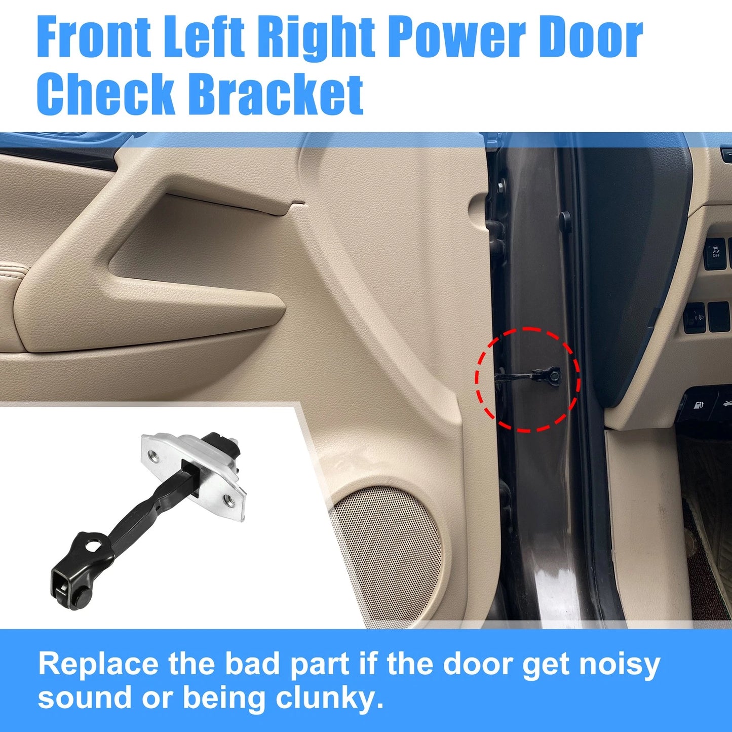 Front Left Right Door Check Arm Strap for Toyota Camry (2006-2011)