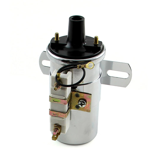 12V 60K Electronic Oil Filled Ignition Coil for Canister Chrome