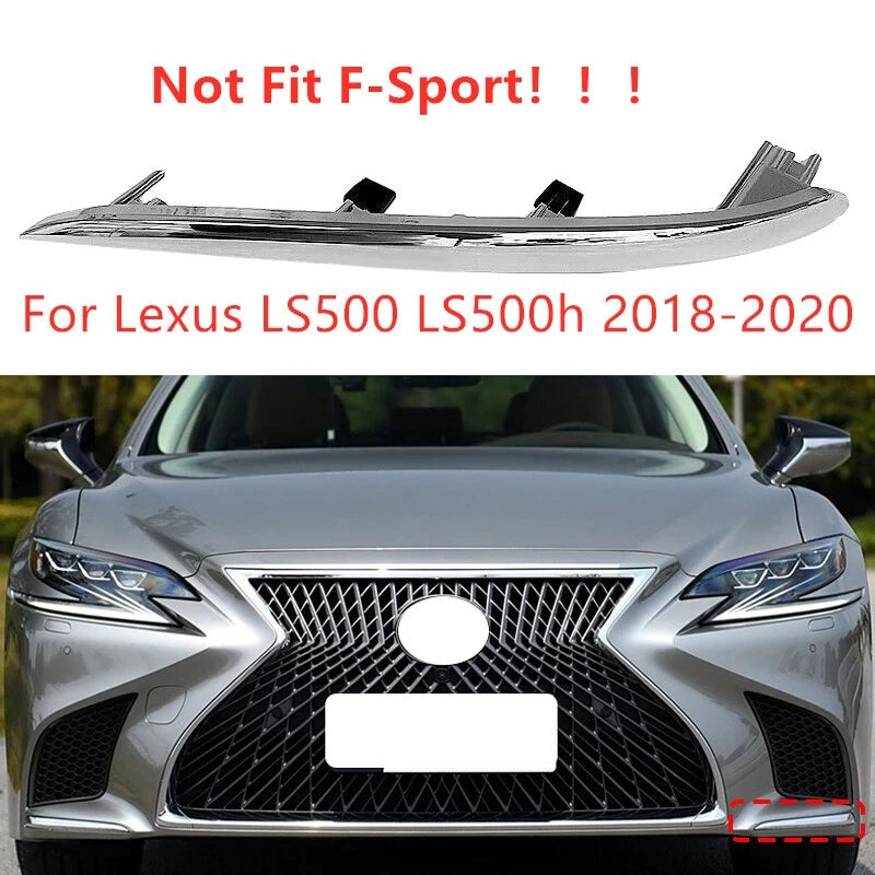 Left Front Bumper Lower Molding Trim for Lexus LS500 LS500h (2018–2020)