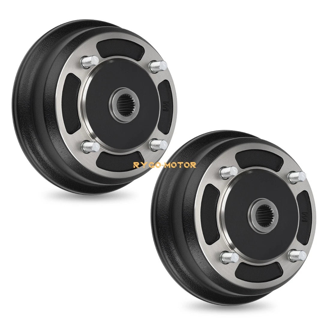 2 x Front Brake Drum Hub for Kawasaki Mule 3010 4010 4000 3000 2510