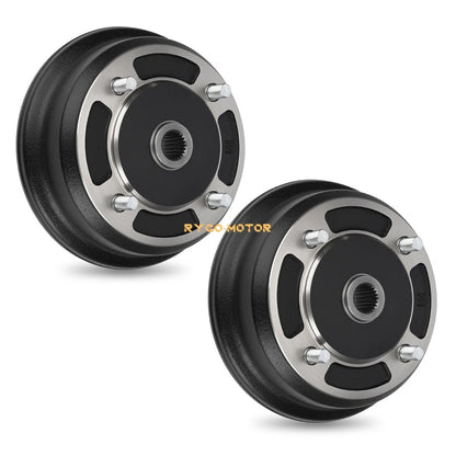 2 x Front Brake Drum Hub for Kawasaki Mule 3010 4010 4000 3000 2510