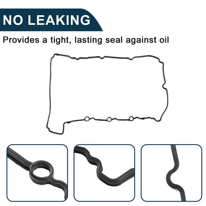 Engine Valve Cover & Gasket for BMW 528i (2012-2016) Silver Tone