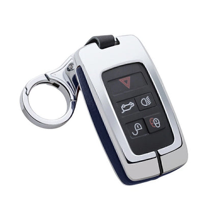 Leather Key Fob Shell Case Cover for Land Rover Discovery, Range Rover, Jaguar