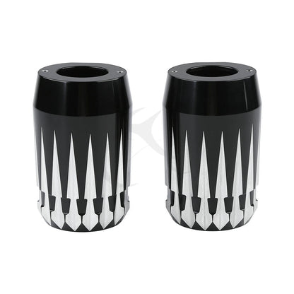 Aluminum Upper Fork Slider Covers for Harley Road King Electra Glide (84-13)