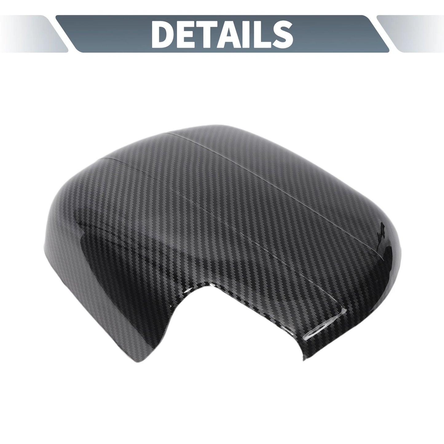 Rearview Mirror Cap Overlay  Black Carbon Fiber for Lexus LX470 (1998-2007)