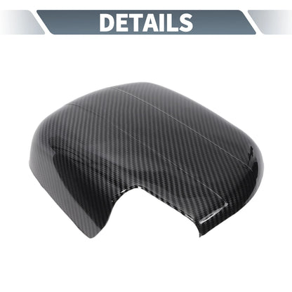 Rearview Mirror Cap Overlay  Black Carbon Fiber for Lexus LX470 (1998-2007)