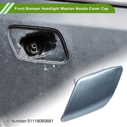 Front Left Washer Nozzle Cover for BMW 428i 2014-2016 (2 x Gray Caps)